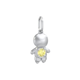 Little Boy Charm with Gemstone