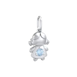 Little Girl Charm with Gemstone