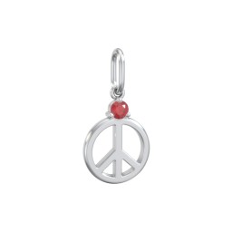 Peace Charm with Gemstone