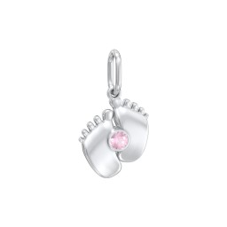 Baby Feet Gemstone Charm