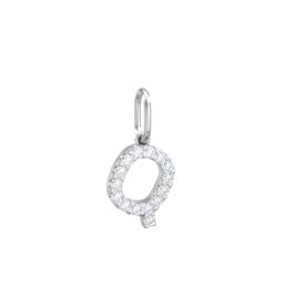 Pavé Initial Charm-Q