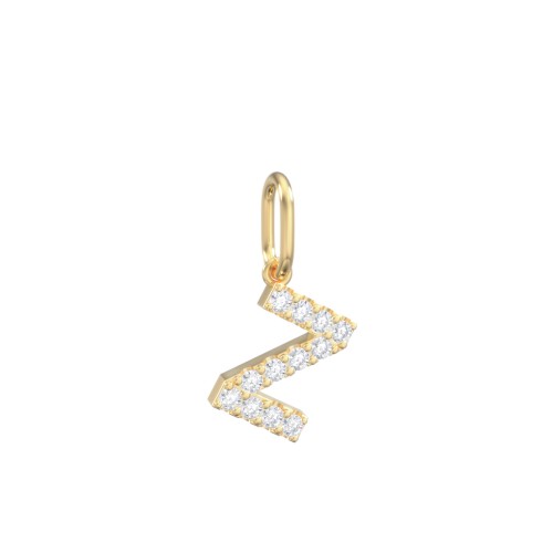 Pavé Initial Charm-Z