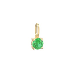 Round Gemstone Charm