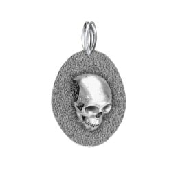 Men's Engravable Ancient Skull Pendant