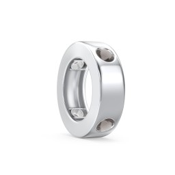 Multi-Gemstone Stacking Ring Charm in 925 Sterling Silver with Smokey Quartz