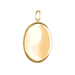 Engravable Oval Photo Locket Charm