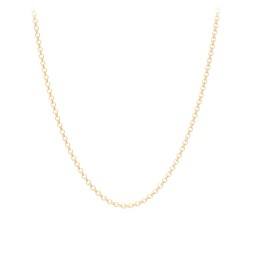 24" Cable Chain Necklace in 10K Solid Yellow Gold
