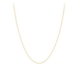 Gold Diamond Cut Cable Chain Necklace - 16"
