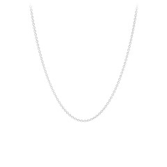 Premium Gold Diamond Cut Cable Chain - 14" with 2" Extender – 10K White Gold