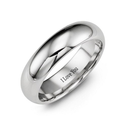 Men's Comfort Polished Cobalt Ring – Cobalt