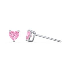 Kids Heart Birthstone Stud Earrings