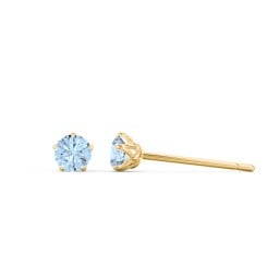 Kids 5 Prong Birthstone Stud Earrings
