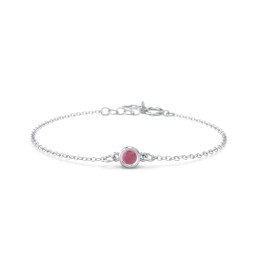 Kids and Baby Bezel Set Birthstone Bracelet