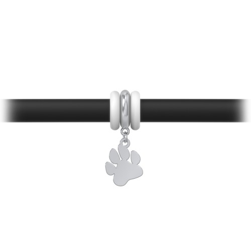 Personalised Paw Print Charm Silicone Bracelet Set - Single Style