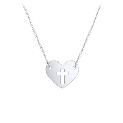 Kids Love is Patient Heart Charm Necklace – 10K Yellow Gold