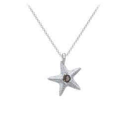 Kids Starfish Birthstone Charm Necklace