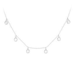 Kids Birthstone Charm Necklace with 6 Stones