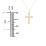 Kids Medium Gemstone Cross Pendant
