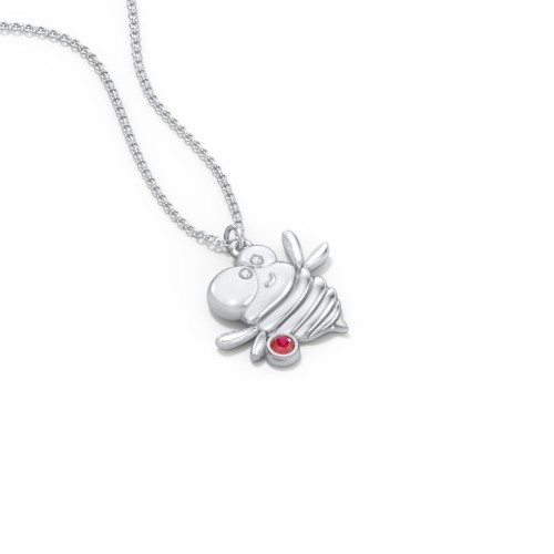 Kids Bumble Bee Birthstone Critter Necklace