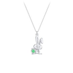 Kids Bunny Birthstone Critter Necklace