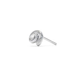 Ocean Collection Single Stud With Accent - Spiral Shell
