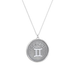 Gemini Coin Charm Necklace