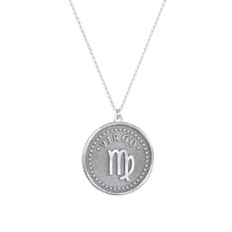 Virgo Coin Charm Necklace