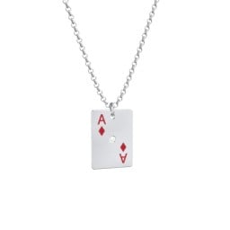 Ace of Diamonds Playing Card Charm