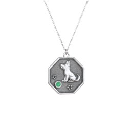 Year of the Dog Engravable Zodiac Medallion Necklace