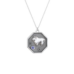 Year of the Ox Engravable Zodiac Medallion Necklace