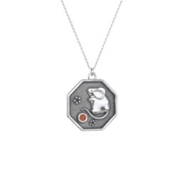 Year of the Rat Engravable Zodiac Medallion Necklace