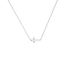 Sideways Cross Necklace