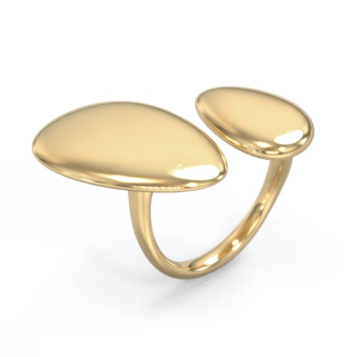 Pebble Statement Ring – Vermeil