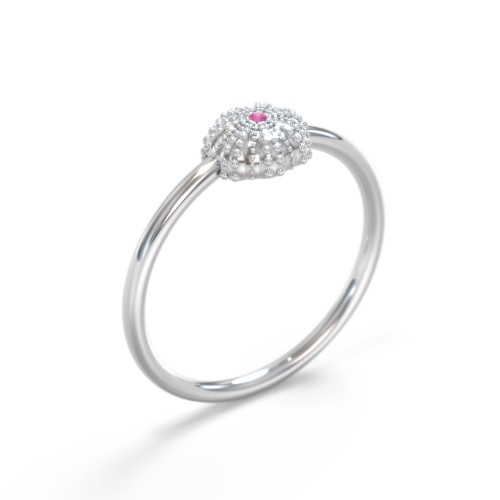 Sea Urchin Ring With Accent