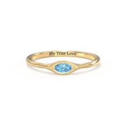 East-West Marquise Ring