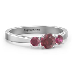 Three Stone Eternity Ring