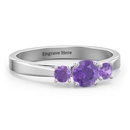 Three Stone Eternity Ring