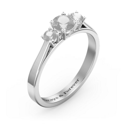 Three Stone Eternity Ring