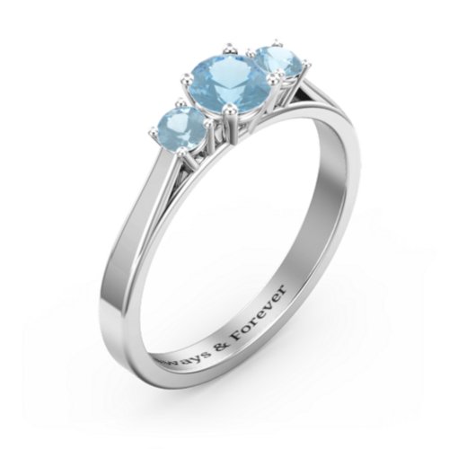 Three Stone Eternity Ring