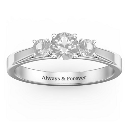 Three Stone Eternity Ring