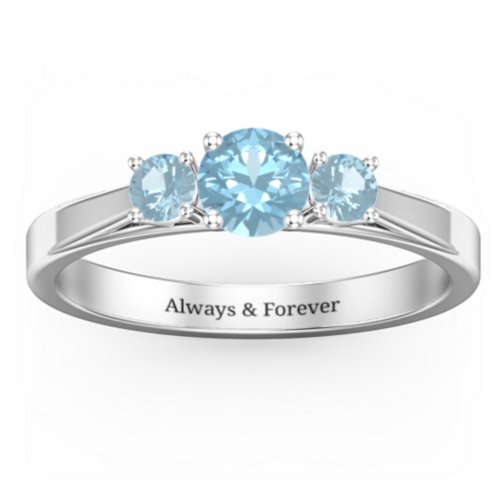 Three Stone Eternity Ring