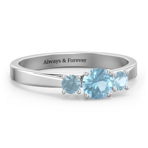 Three Stone Eternity Ring