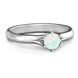 6 Prong Solitaire Ring