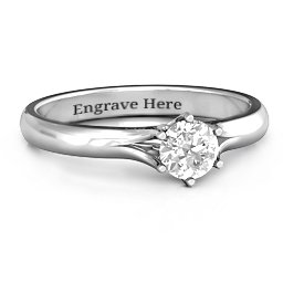 6 Prong Solitaire Ring
