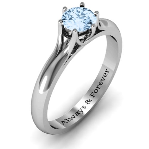 6 Prong Solitaire Ring
