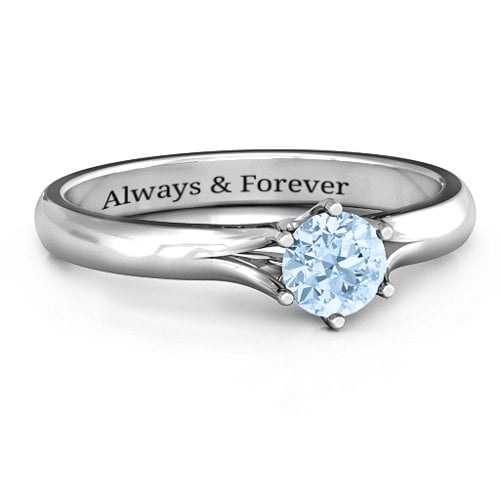 6 Prong Solitaire Ring