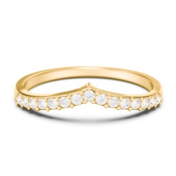 Tiara Accented Stacking Band
