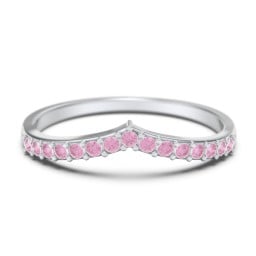 Tiara Accented Stacking Band