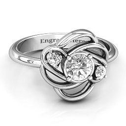 Multi Stone Love Knot Ring