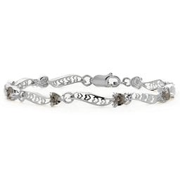 Embedded Hearts 1-8 Stones Bracelet